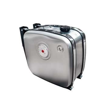 Tangki air aluminium (samping, distribusi di sisi) 65-70 liter.