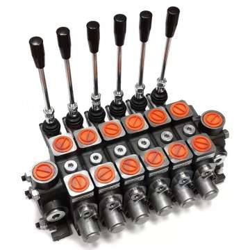 Hydraulic distributor sectional 6PC70 with 2 joysticks. (Note: This is already in Ukrainian, not in English)