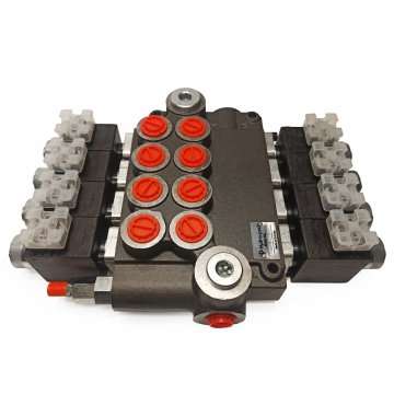 Monoblock Valve Hidrolik 4Z80 dengan katup solenoid 24V