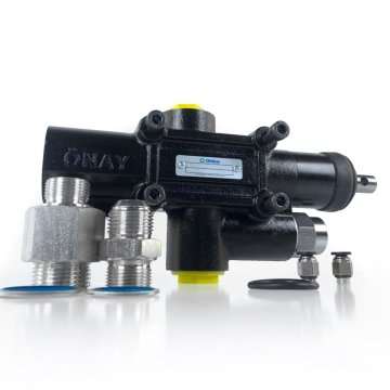 Hydraulic distributor dengan 4 baut 1" 110l/menit untuk dump truck Önay Hidrolik.