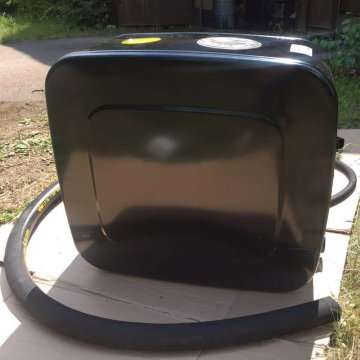 Tangki air baja (samping, distribusi dari samping, tanpa penjepit) 155 liter.
