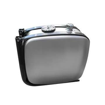 Tangki air aluminium (samping, distribusi - atas, tanpa penjepit) 180 L.