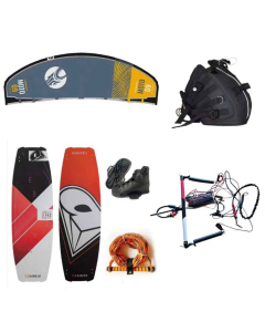 Paket Kitesurfing B &mdash; Kite 10 m&sup2; + Papan + Kait Pinggan
