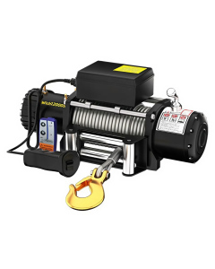 12000lbs Electric Winch Heavy-duty DC 12v/24v Manual + Remote / Winch Derek Truk 4x4 besar, Tow truck Hoist 12volt / 24volt 9500 lbs 5400 kg - 24V