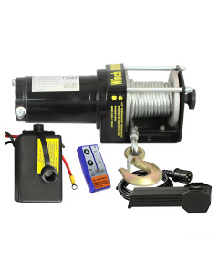3000 lbs Electric Winch ATV DC 12v/24v Manual / Winch Derek ATV Hoist 12volt / 24volt 3000 lbs 1300 kg - 12V