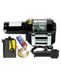 3500 lbs Electric Winch ATV UTV DC 12v/24v Manual + Remote / Winch Derek ATV UTV Hoist 12volt / 24volt 3500 lbs 1500 kg - 24V
