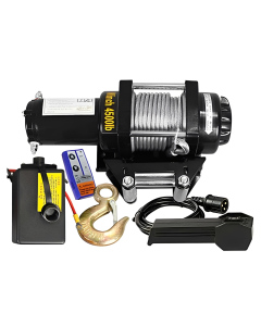 4500 lbs Electric Winch UTV Small 4x4 vehicles DC 12v/24v Manual + Remote / Winch Derek UTV Kendaraan 4x4 kecil Hoist 12volt / 24volt 4500 lbs 2025 kg - 12V
