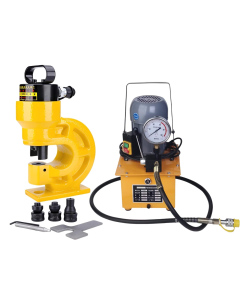 Mesin Punch Busbar Hidrolik CH-60 31 Ton + Pompa Elektrik ZCB-700A 0.75 kW - ARBER TOOLS