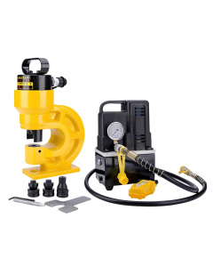 Mesin Punch Busbar Hidrolik CH-60 31 Ton + Pompa Elektrik QQ-700 1.2 Kw - ARBER TOOLS - 2 L