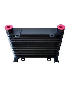 Radiator Oil Cooler AL608 Hidrolik Aluminium Pendingin Oli Mesin Tanpa Kipas