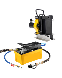 Mesin Bending Busbar Hidrolik CB-150D 16 Ton + Pompa Pneumatik HHB-70BQ 700 Bar