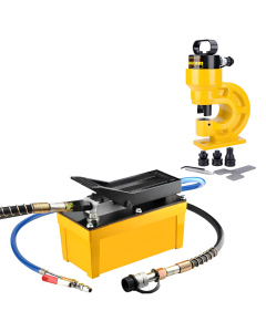 Mesin Punch Busbar Hidrolik CH-60 31 Ton + Pompa Pneumatik HHB-70BQ 700 Bar