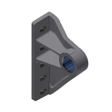 Pemasangan silinder hidrolik Hyva atas R D60 H178, 110-129mm.