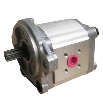 Pompa gigi hidrolik Hydromot dengan flensa DIN Ø 80 mm, putaran ke kanan.