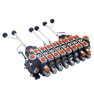 Hydraulic sectional valve Badestnost 8ZC70 3D with manual joystick.