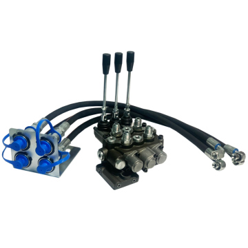 Monoblock Valve Hidrolik set Massey Ferguson (hose + mounting plate + quick release)