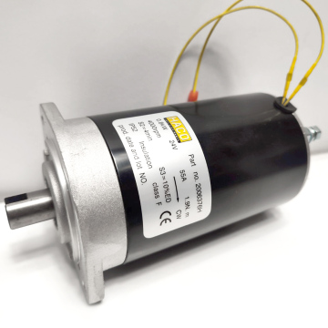Motor listrik HACO 24V-0,8kW untuk lift hidrolik