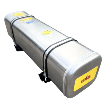 Tangki hidrolik aluminium di belakang kabin Hyva RM-152L/123L-109L-MF-LOW PANJANG