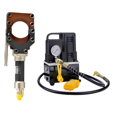 Hydraulic Cable Cutter CPC-85H 8 Ton 85 mm + Pompa Elektrik QQ-700 1.2 Kw - ARBER TOOLS - 2 L