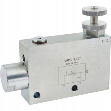 Pengatur aliran tiga jalur dengan kontrol manual Marchesini seri VPR3, 50/60/100/170 l/min.