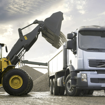 Set hidrolik untuk alat berat.