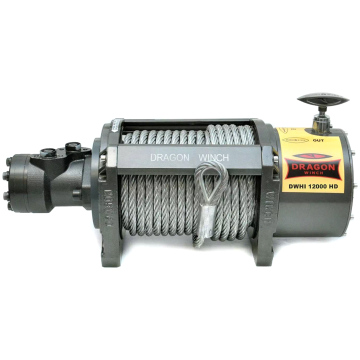 Tirai hidrolik Dragon Winch DWHI 12000 HD untuk evakuasi.