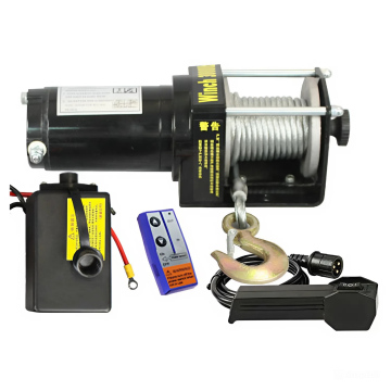 3000 lbs Electric Winch ATV DC 12v/24v Manual / Winch Derek ATV Hoist 12volt / 24volt 3000 lbs 1300 kg - 12V