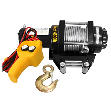 4500 lbs Electric Winch UTV Small 4x4 vehicles DC 12v/24v +Wired Control / Winch Derek UTV Kendaraan 4x4 kecil Hoist 12volt / 24volt 4500 lbs 2025 kg - 24V