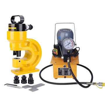 Mesin Punch Busbar Hidrolik CH-60 31 Ton + Pompa Elektrik ZCB-700A 0.75 kW - ARBER TOOLS