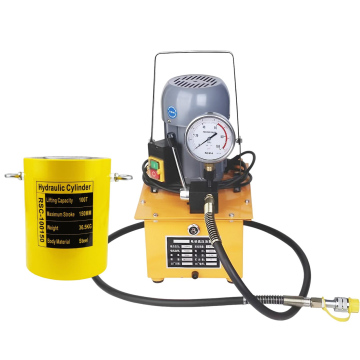 Silinder Hidrolik RSC-100150 100 Ton 150 mm + Pompa Hidrolik Elektrik ZCB-700A