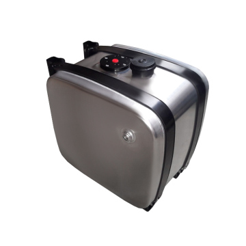 Tangki hidrolik 160 L (400x500x500) dengan penjepit samping aluminium.