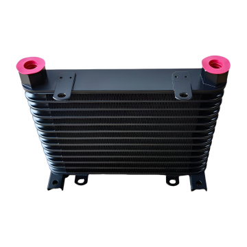 Radiator Oil Cooler AL608 Hidrolik Aluminium Pendingin Oli Mesin Tanpa Kipas