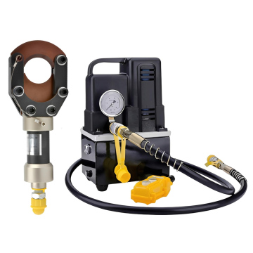 Hydraulic Cable Cutter CPC-50H 7 Ton 50 mm + Pompa Elektrik QQ-700 1.2 Kw - ARBER TOOLS - 2 L