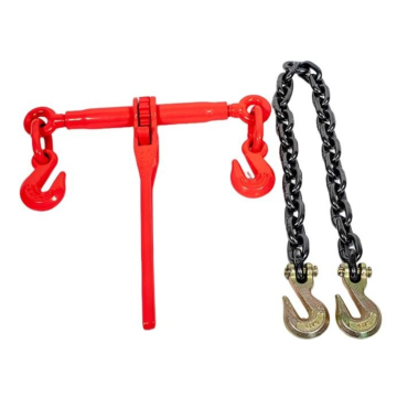 Ratchet Load Binder Set 3 Ton Double Hook + Chain 6m 10mm – Pengikat Rantai + Kait Ganda