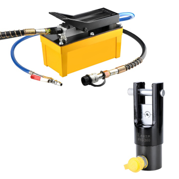 Tang Press Skun Hidrolik FYQ-300 16-300 mm + Pompa Pneumatik HHB-70BQ 700 Bar