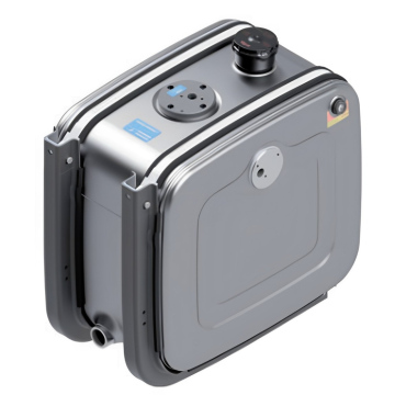 Tangki hidrolik gabungan SM 150L-150L ALU 14019415 dengan penyangga