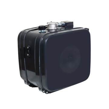 Tangki minyak Bezares 120 liter (pada kerangka) dari baja.